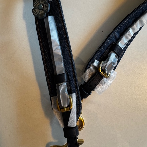 Floral Embellished Strap with Gold Hardware - Picture 6 of 8